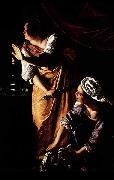 Artemisia  Gentileschi Judith Maidservant DIA oil painting